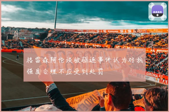 格雷森阿伦谈被驱逐事件认为对抗强度合理不应受到处罚